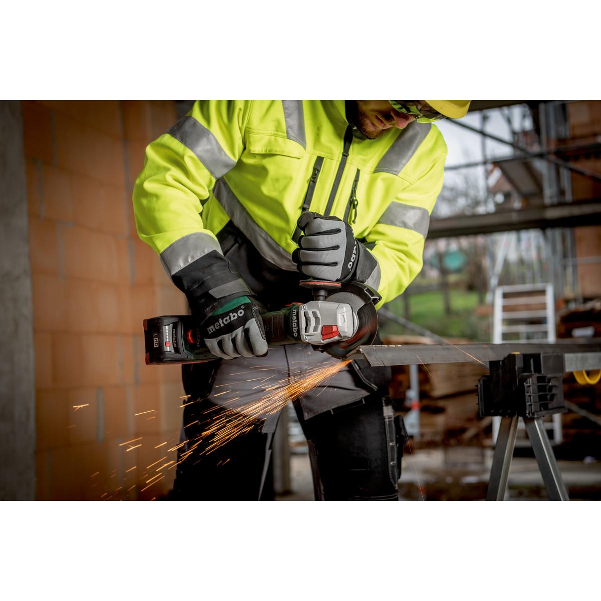 Metabo Akku-Winkelschleifer WVB 18 LT BL 11-125 Quick mit Bremse, Drehzahlregelung, Schnellspannmutt