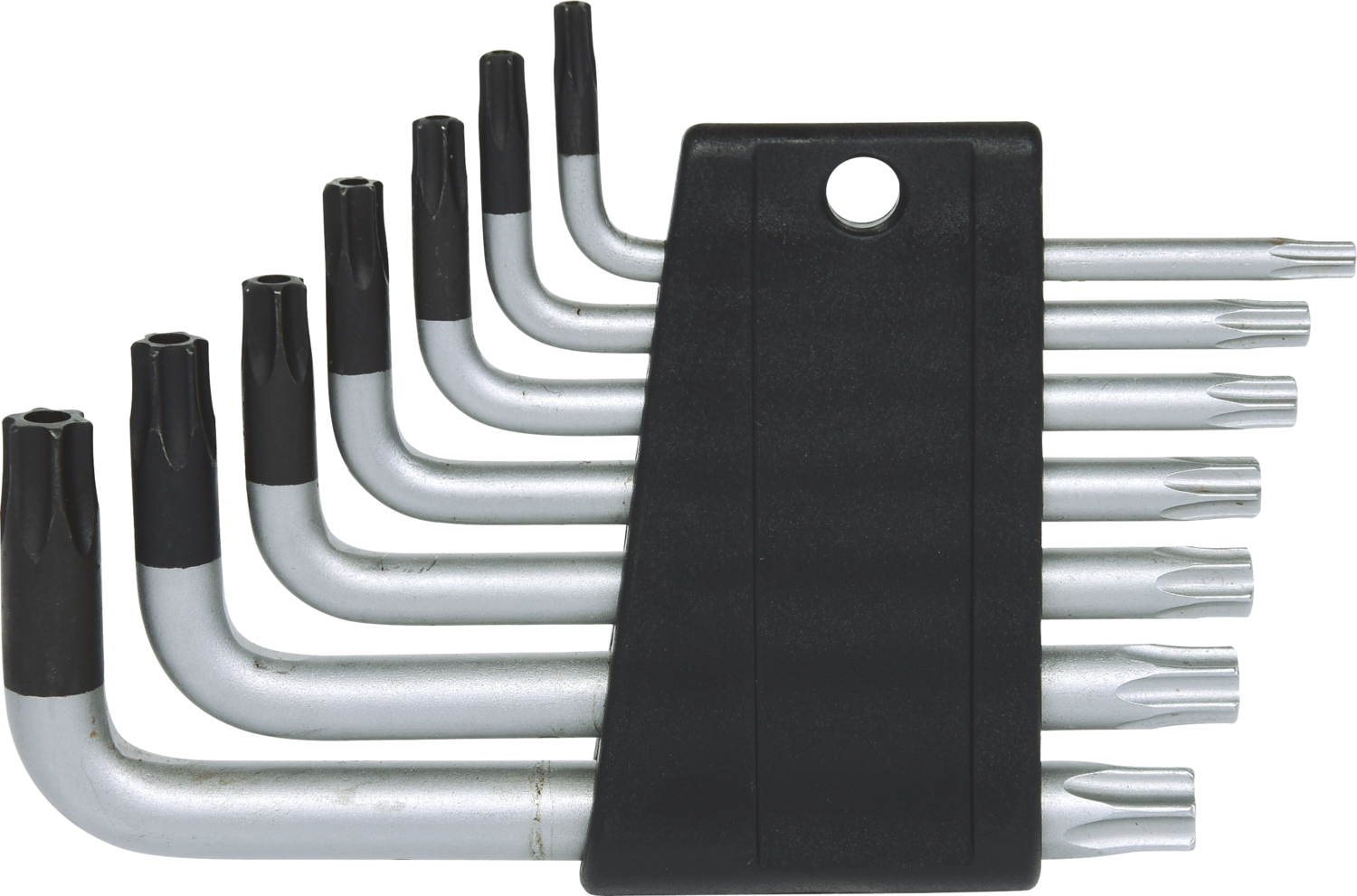 KS Tools Torx-Winkelstiftschlüssel-Satz mit Bohrung, kurz, 7-tlgTB10-TB40