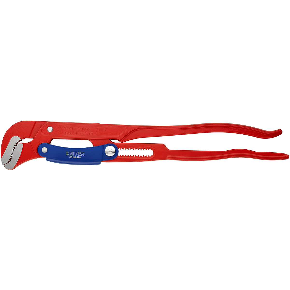 KNIPEX Rohrzange S-Maul mit Schnelleinstellung 560 mm rot pulverbeschichtet