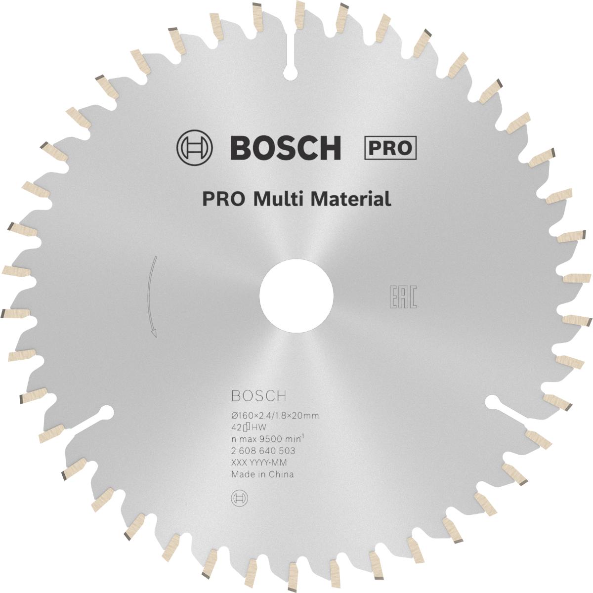 Bosch PRO Kreissägeblatt Multi Material für Handkreissägen