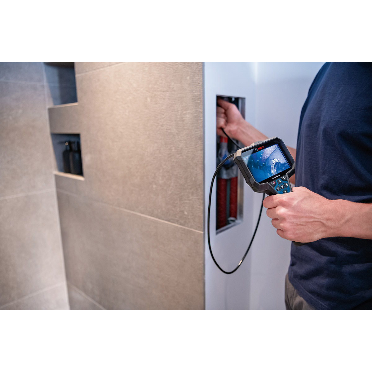 Bosch Inspektionskamera GIC 12V-5-27 C, 1 x Akku GBA 12V 2.0Ah, L-BOXX