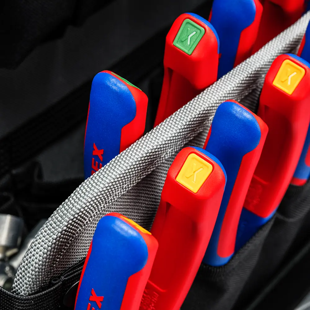 KNIPEX ColorCode Clips rot (10 Stück) 21 mm