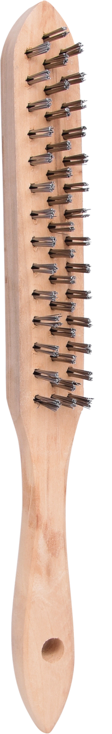 KS Tools Stahl-Handdrahtbürste 3-reihig, 290mm