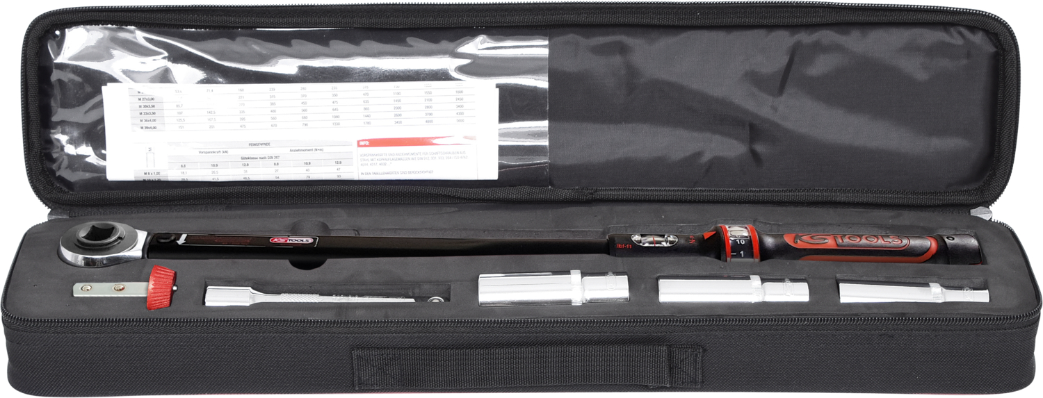 KS Tools 1/2"ERGOTORQUEprecision Drehmomentschlüssel-Satz, 40-200Nm, 5-tlg