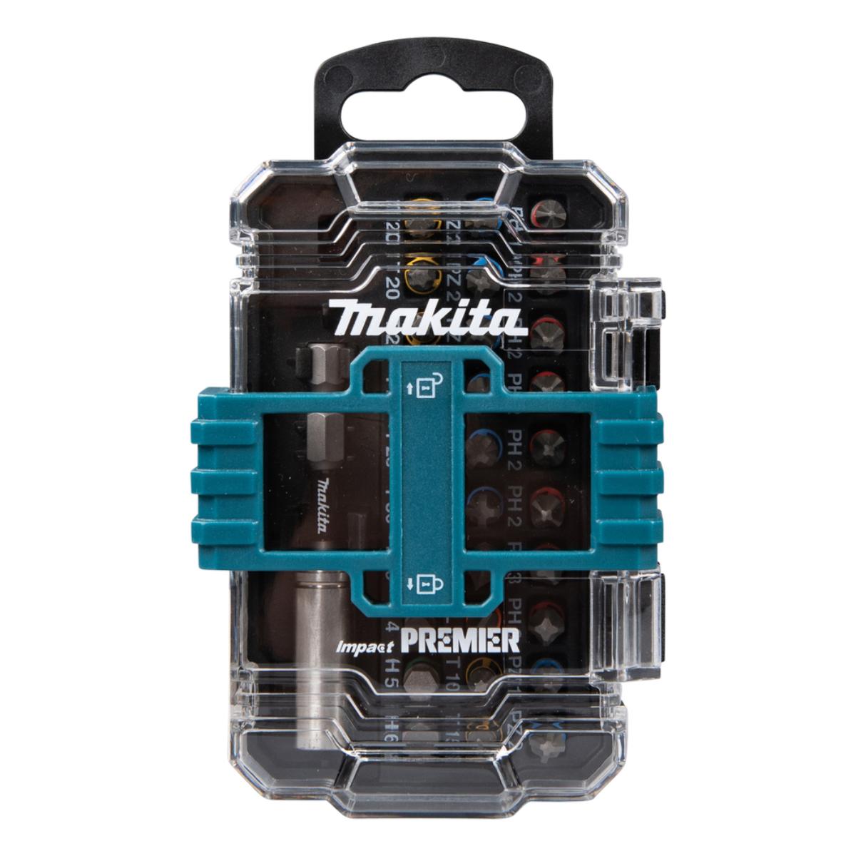 Makita Torsion Bits Impact Premier 31-teiliges Set PH, PZ, SL, T, H