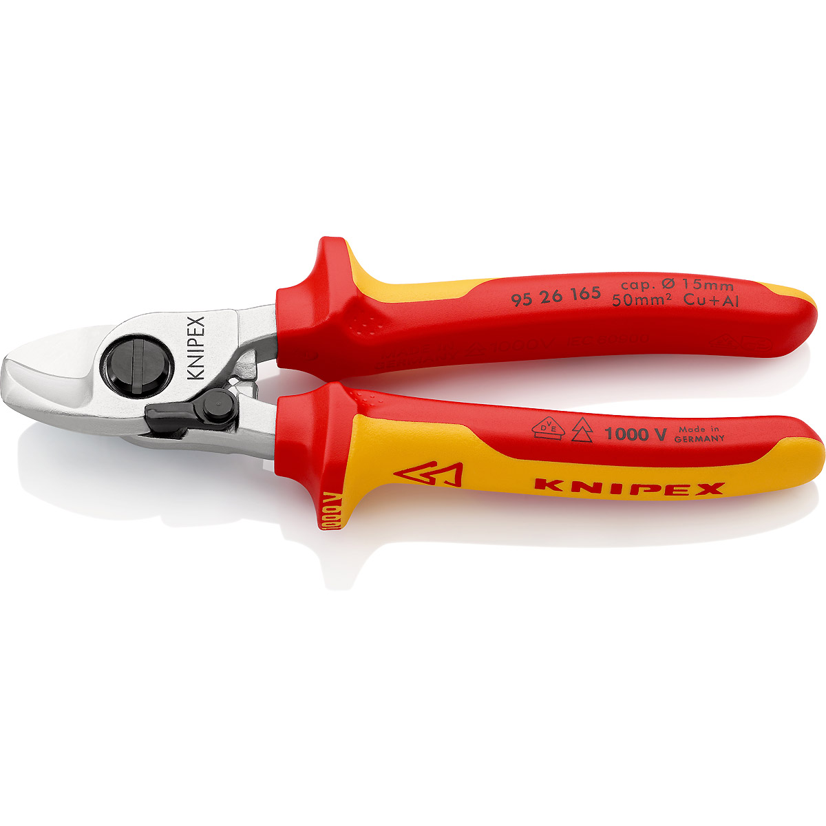 KNIPEX Kabelschere mit Öffnungsfeder