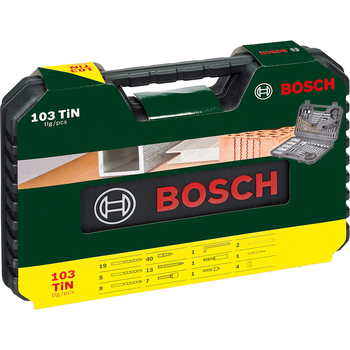 Bosch V-Line Box, Bohrer- und Bit-Set, 103-teilig, Kegelsenker, Bithalter