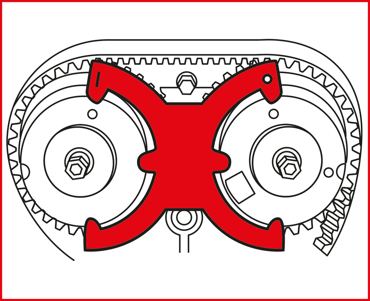 KS Tools Motoreinstell-Werkzeug-Satz für Ford, 5-tlg C-Max