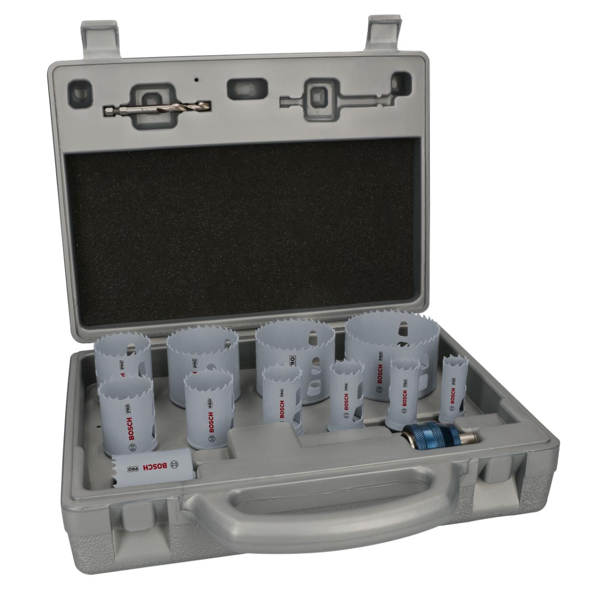 Bosch PRO Multi Material PC Plus Lochsägen Blasform-Etui, 14 teiliges Set