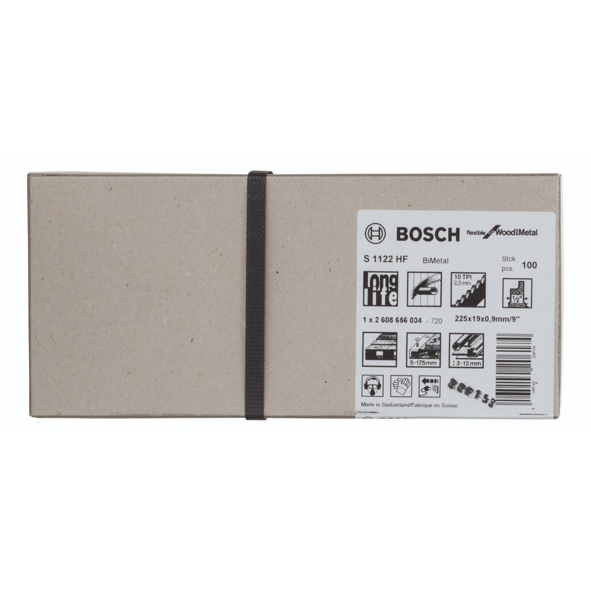 Bosch Säbelsägeblatt S 1122 HF für Säbelsägen, 100er-Pack