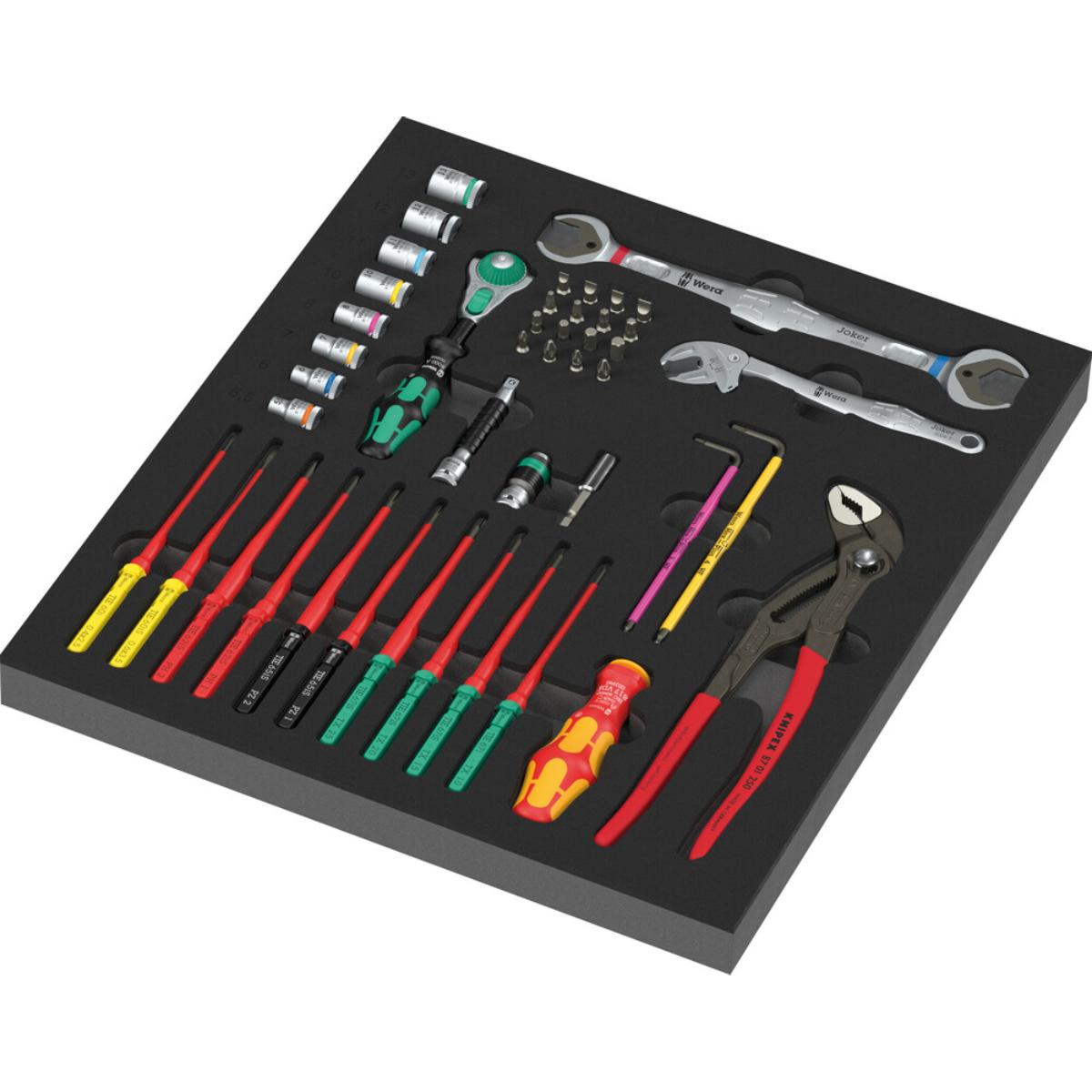 Wera 9753 Schaumstoffeinlage Kraftform Kompakt Wartung Set 1