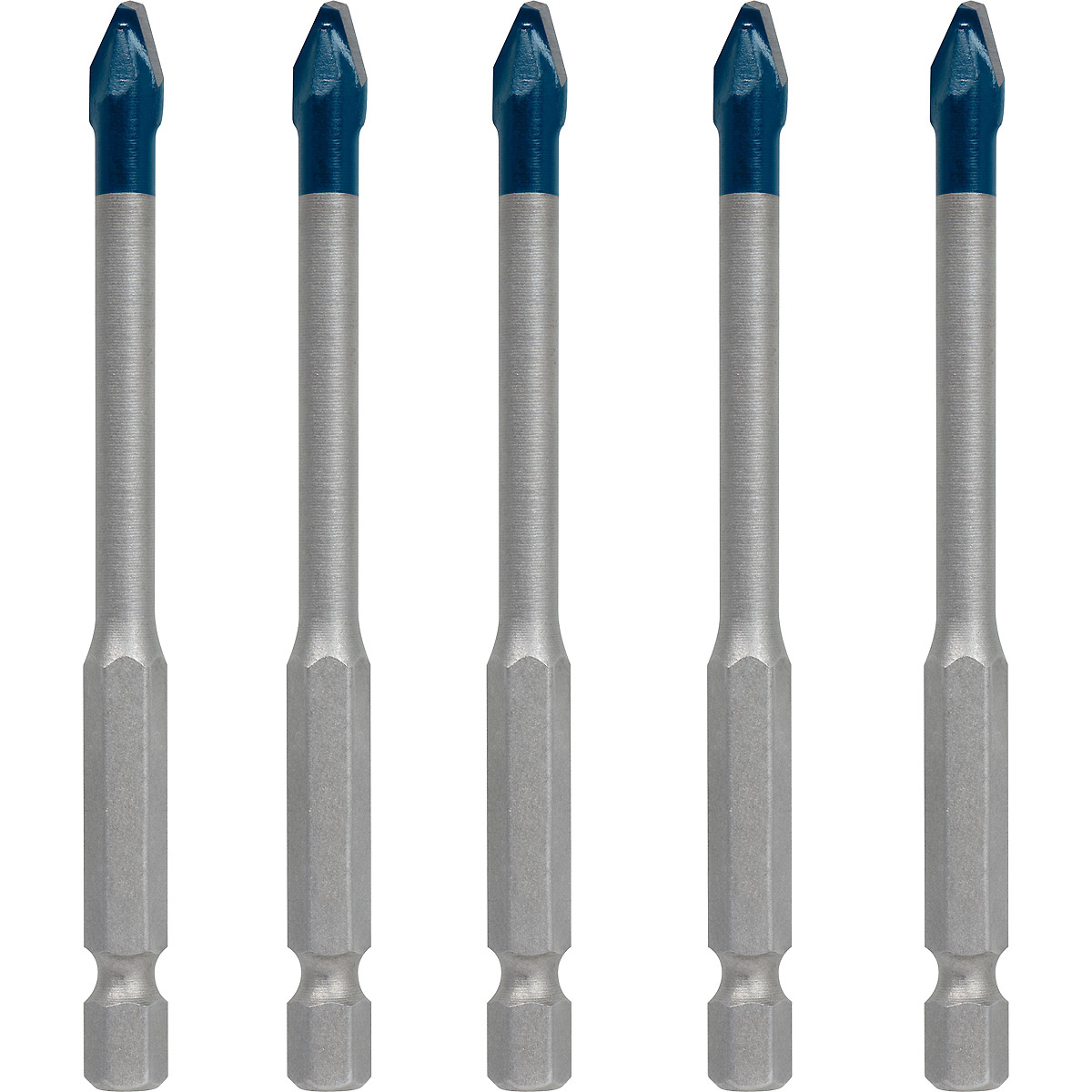 Bosch EXPERT HEX-9 HardCeramic Dachziegel-Bohrer-Set,  5-tlg., für Dreh- und Schlagbohrer
