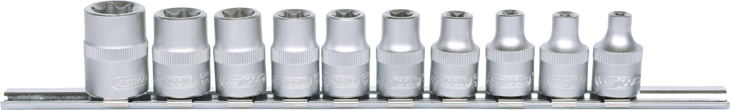 KS Tools 3/8" Torx-E Stecknuss-Satz, 10-tlg, E5-E18