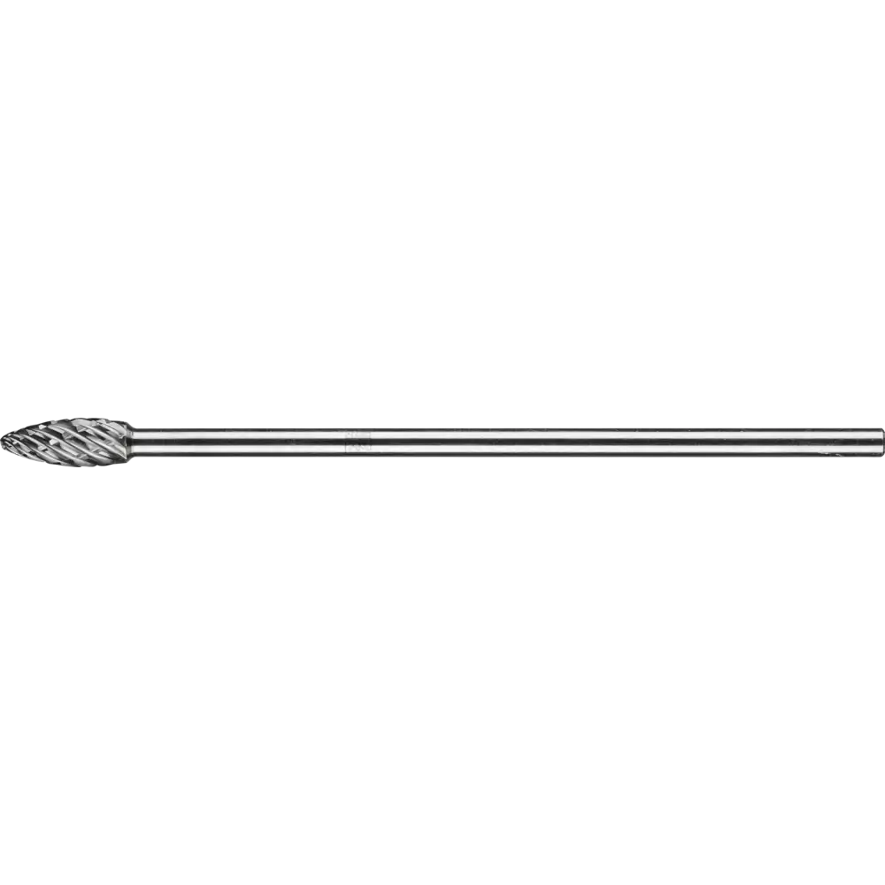 PFERD TOOLS Hartmetall Hochleistungsfrässtift STEEL Flamme B für Stahl mit Stahllangschaft