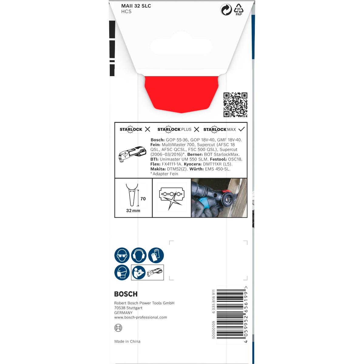 Bosch PRO MAII 32 SLC Blatt für Multifunktionswerkzeuge,32 x 70 mm