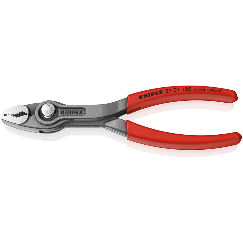 KNIPEX TwinGrip Front- und Seitengreifzange mit rutschhemmendem Kunststoff überzogen grau atramentiert 150 mm