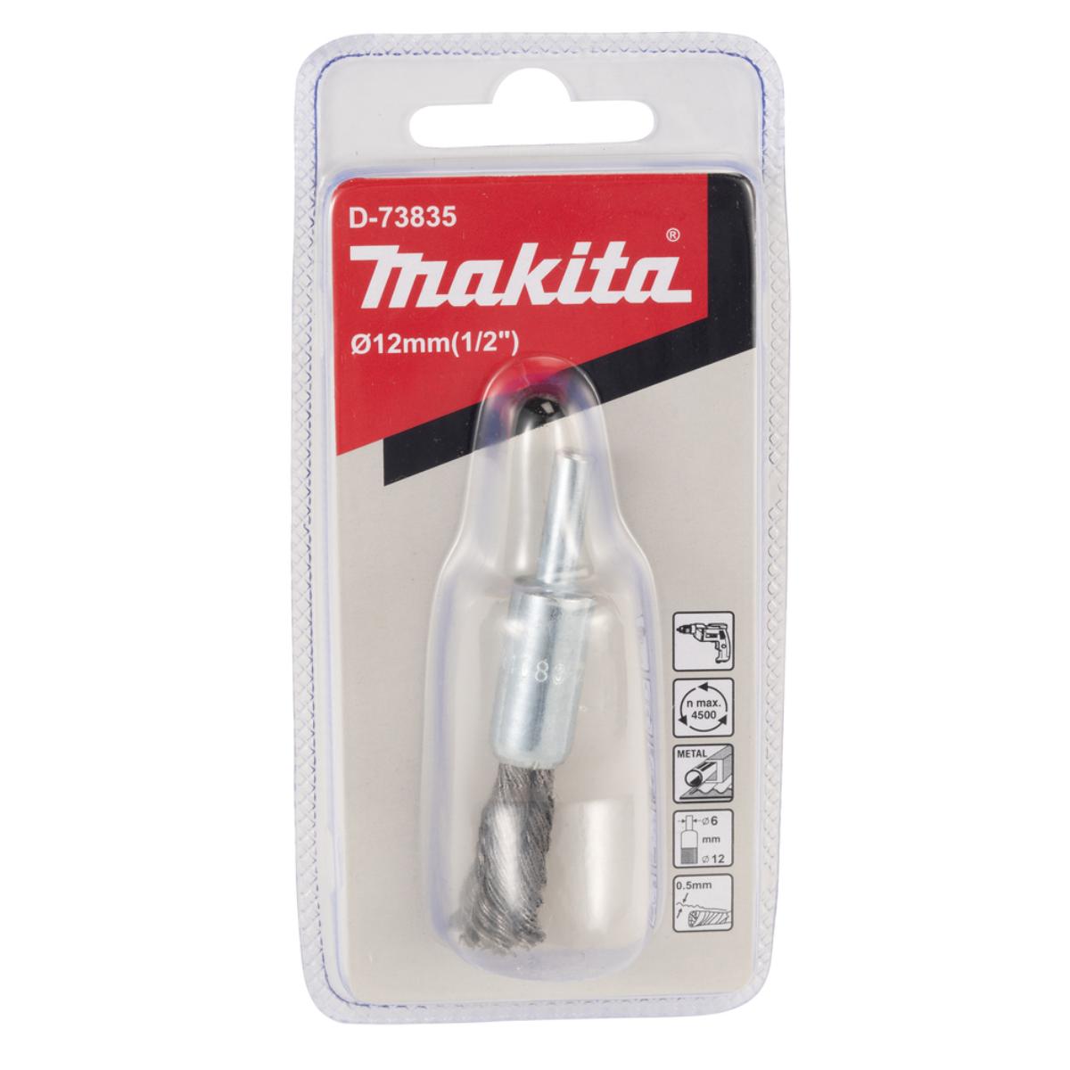 Makita Pinselbürste - gezopft - verzinkter Stahl - Rundschaft