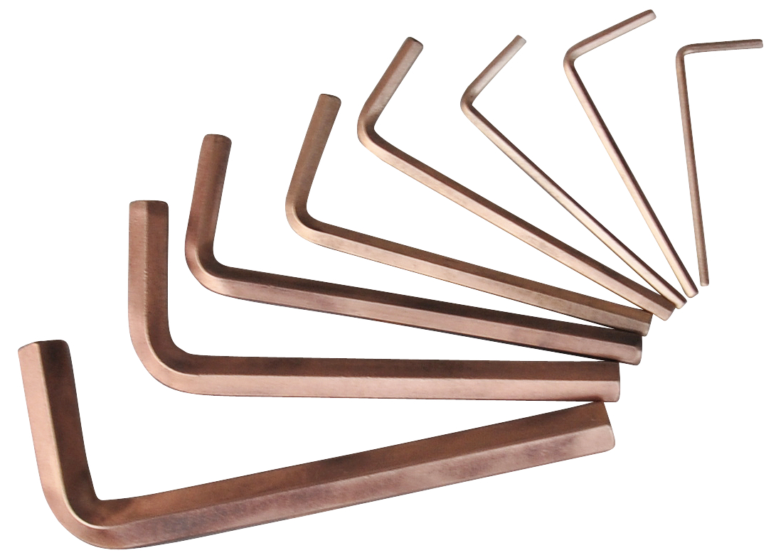 KS Tools BRONZEplus Innensechskant-Winkelstiftschlüssel-Satz lang 8-tlg