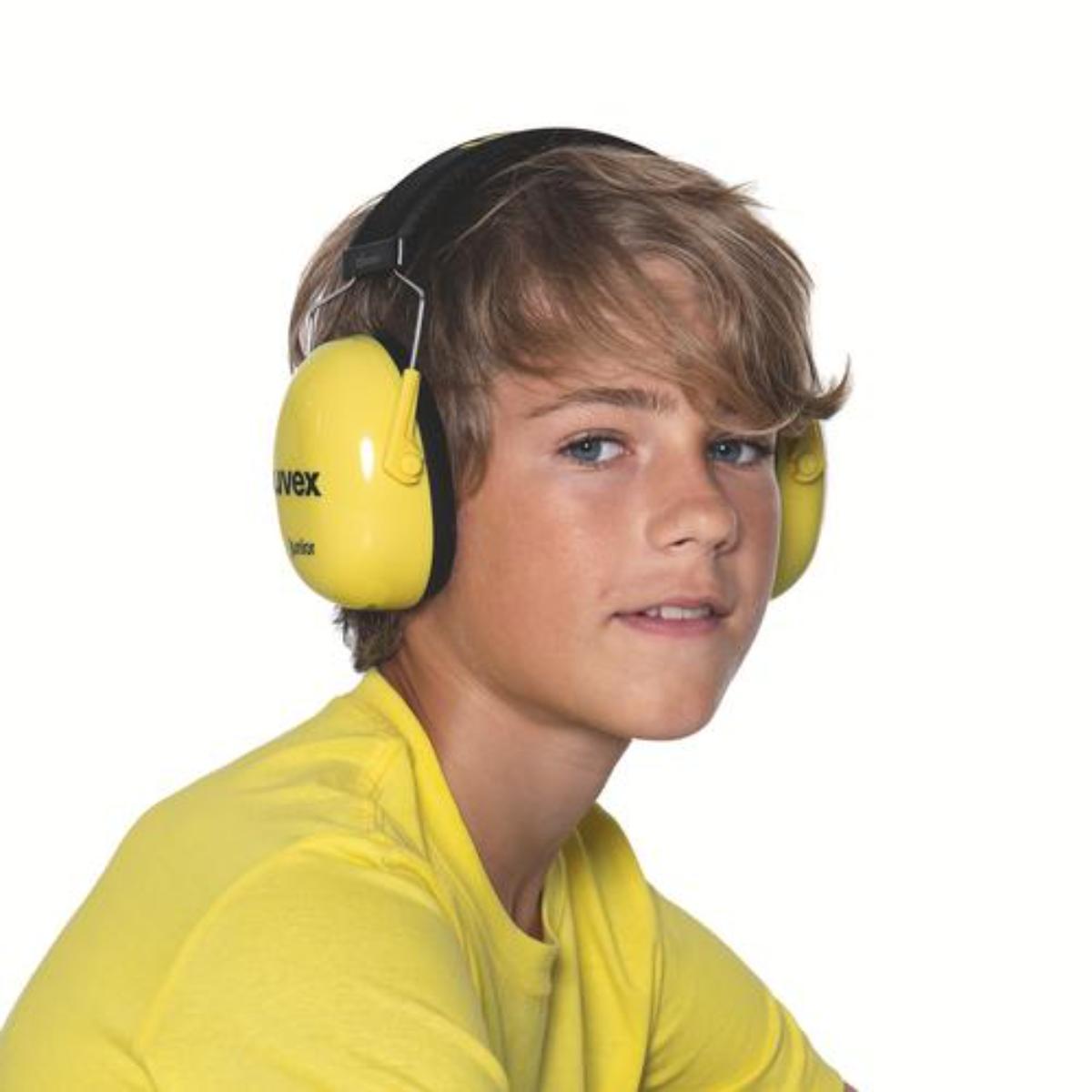 uvex K Junior Kinder Kapselgehörschutz SNR 29 dB Größe S/M - gelb