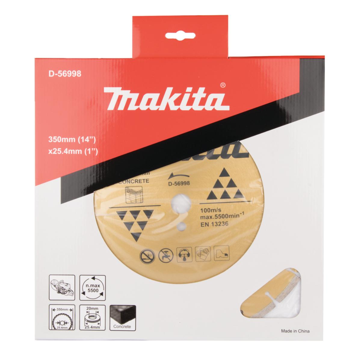 Makita Diamanttrennscheibe 350x25,4mm 3 mm Schnittstärke - Trocken - Beton - D-56998