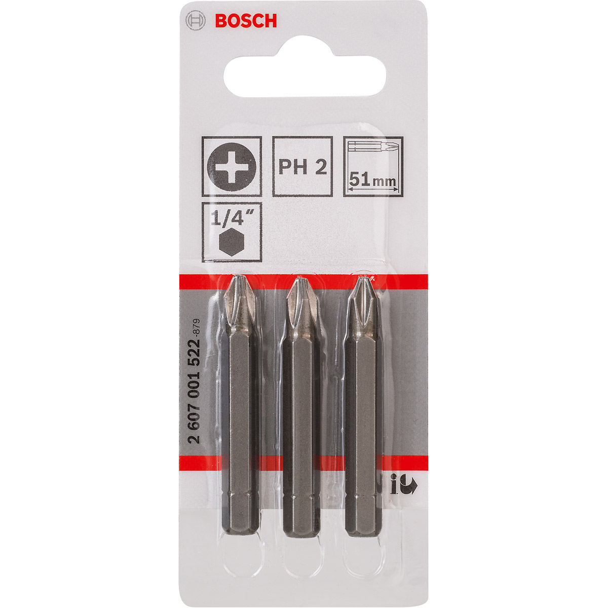 Bosch Schrauberbit Extra-Hart, Kreuzschlitz PH2