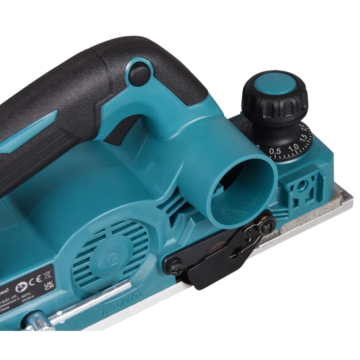 Makita Akku-Hobel 40V max. / 4,0 Ah, 2 Akkus + Ladegerät im MAKPAC KP001GM201