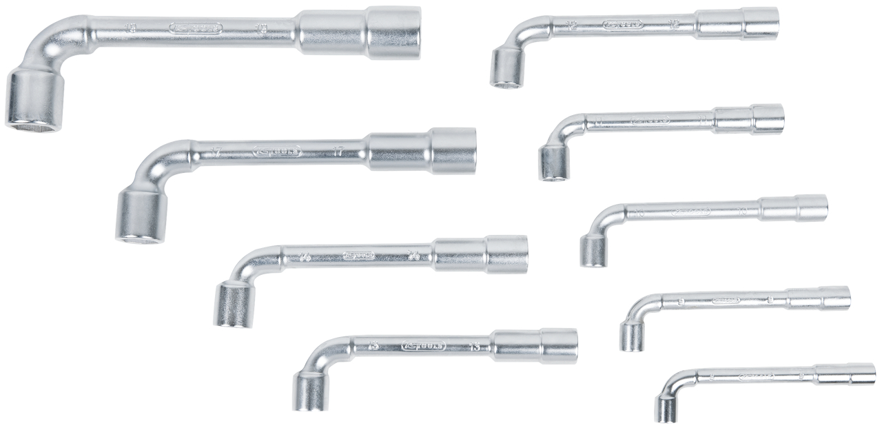 KS Tools ULTIMATEplus Doppel-Steckschlüssel-Satz, gekröpft, 9-tlg
