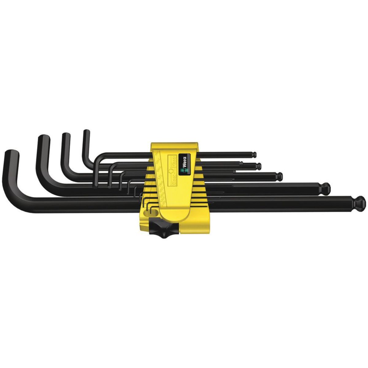 Wera 950/13 Hex-Plus Imperial 1 Winkelschlüsselsatz, zöllig, BlackLaser, 13-teilig