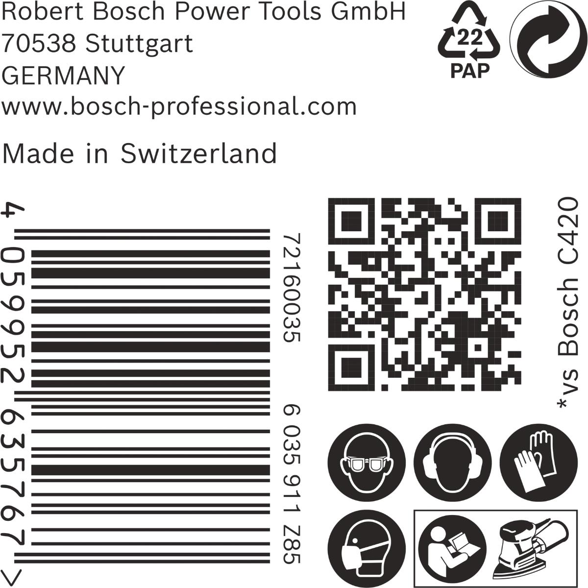 Bosch EXPERT M480 Schleifnetz, 100 x 150 mm, 50 Stück