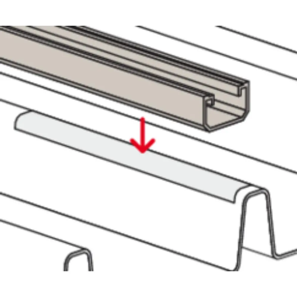 Fischer Profil SolarMetal L H25 110 EPDM Aluminium