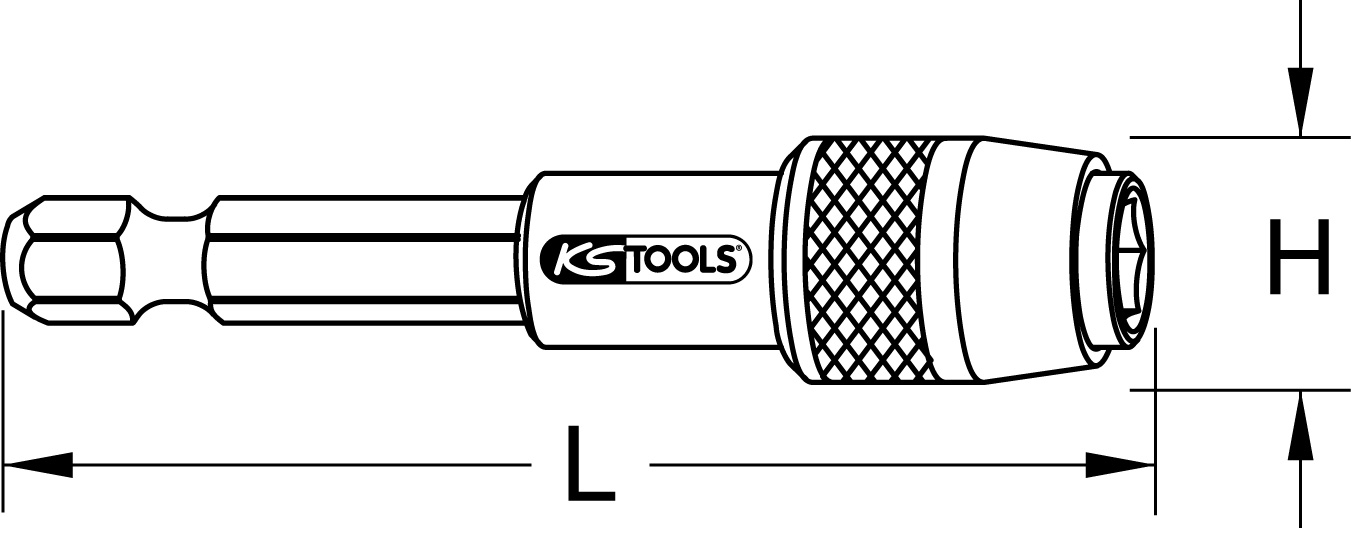 KS Tools 1/4" Magnetischer Schnellwechsel-Bithalter