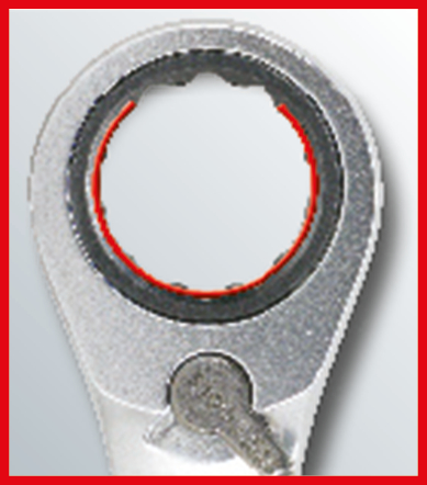 KS Tools GEARplus® RINGSTOP-Ratschenringmaulschlüssel-Satz, abgewinkelt, 5-tlg