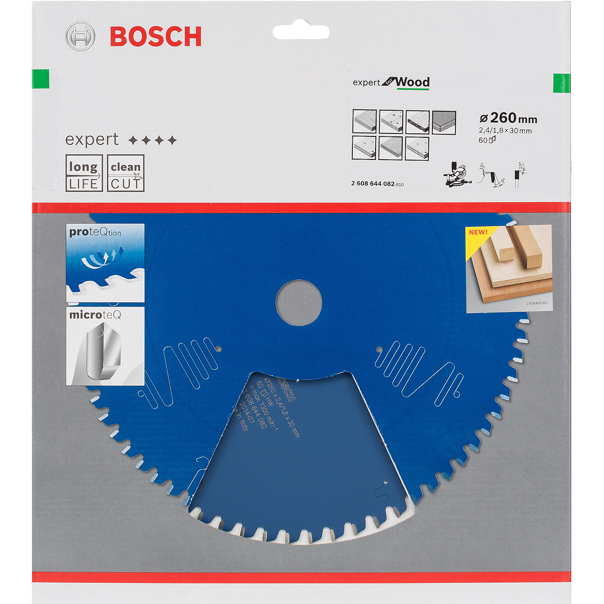 Bosch Kreissägeblatt Expert for Wood ø 260 mm