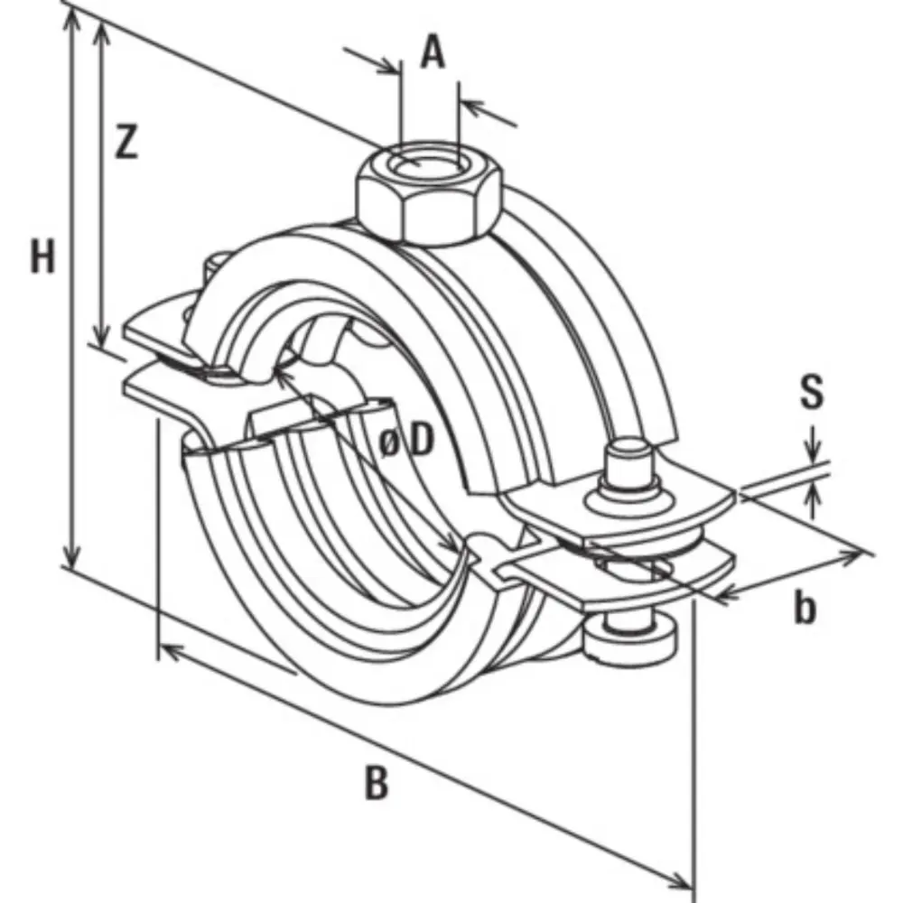 Fischer Silikonrohrschelle FRS H 15-19
