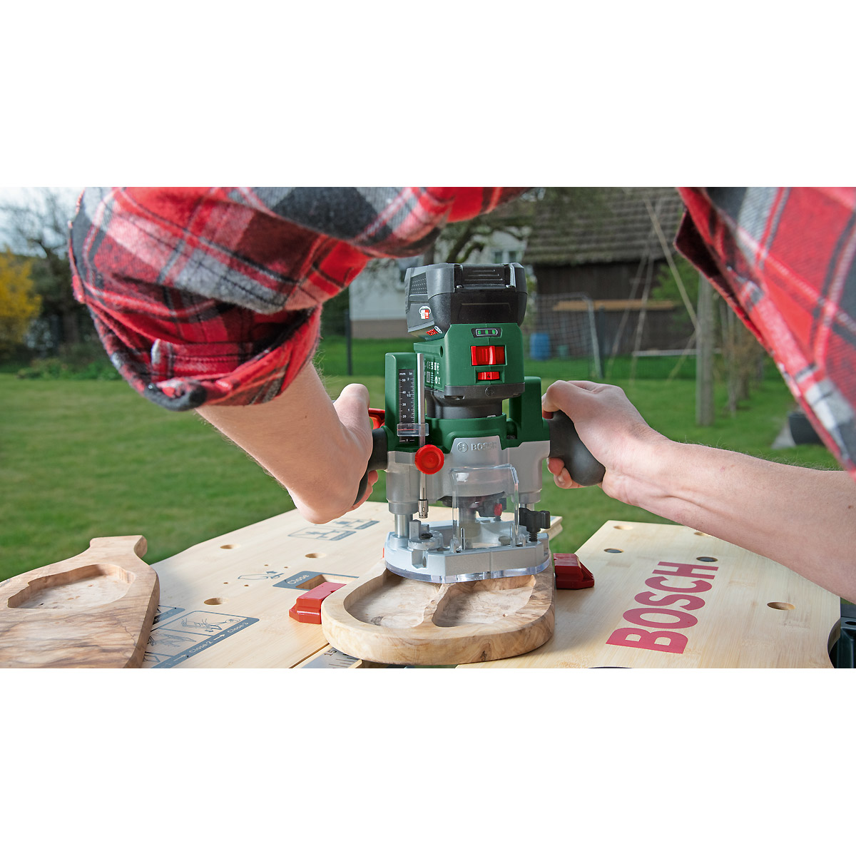 Bosch Akku-Fräse Router Combi Set