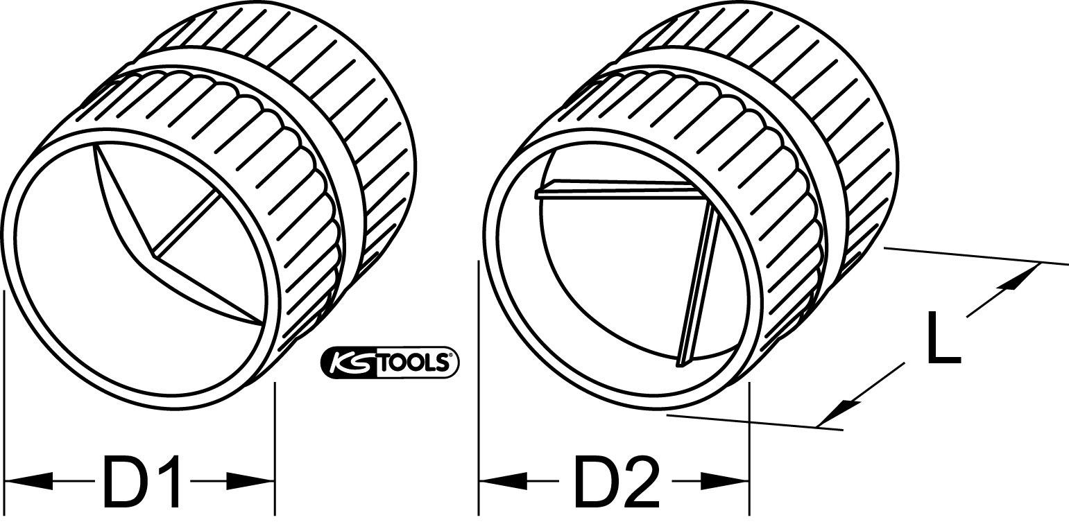 KS Tools Innen- und Außen-Entgrater