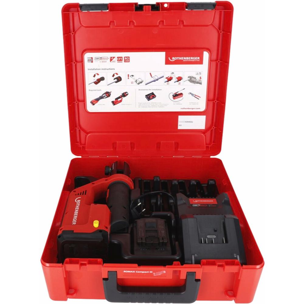 Rothenberger ROMAX COMPACT III Basic Set 1, 1x2Ah, EU, AMPShare