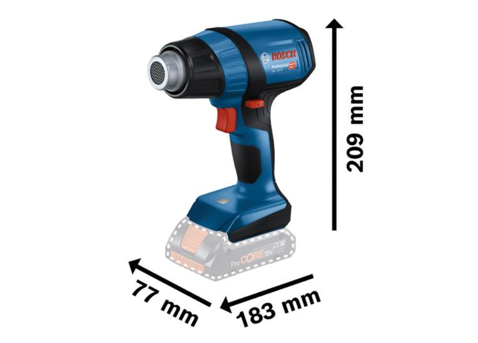 Bosch Akku-Heißluftgebläse GHG 18V-50 in L-BOXX