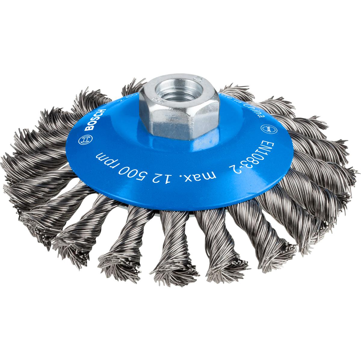Bosch PRO Kegelbürste Heavy for Metal, gezopf 115mm