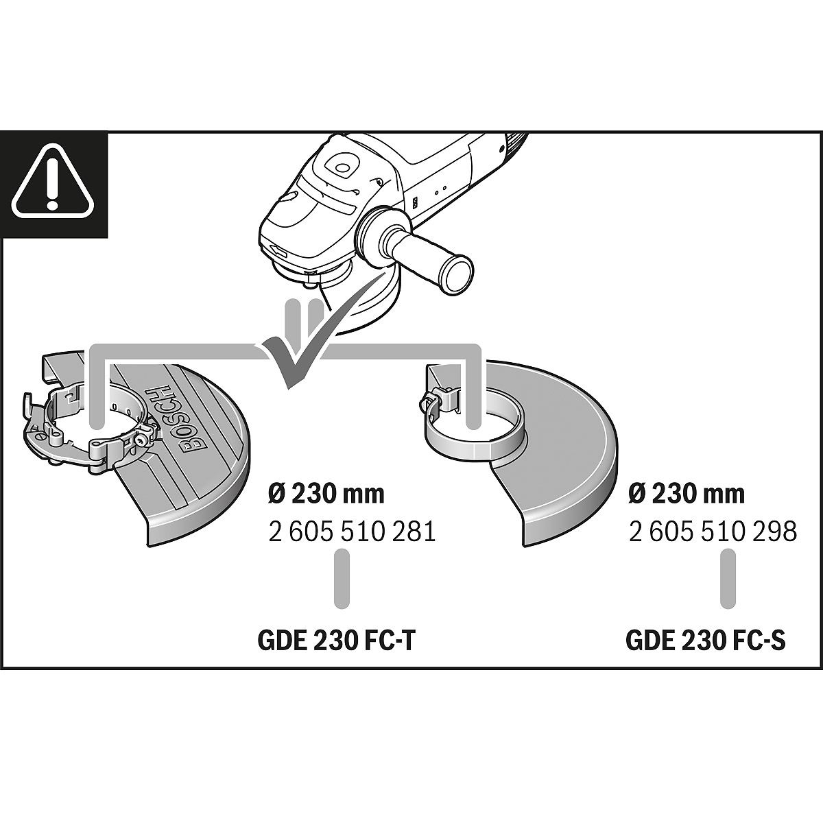 Bosch Absaughaube Full Cover GDE 230 FC-T für Winkelschleifer