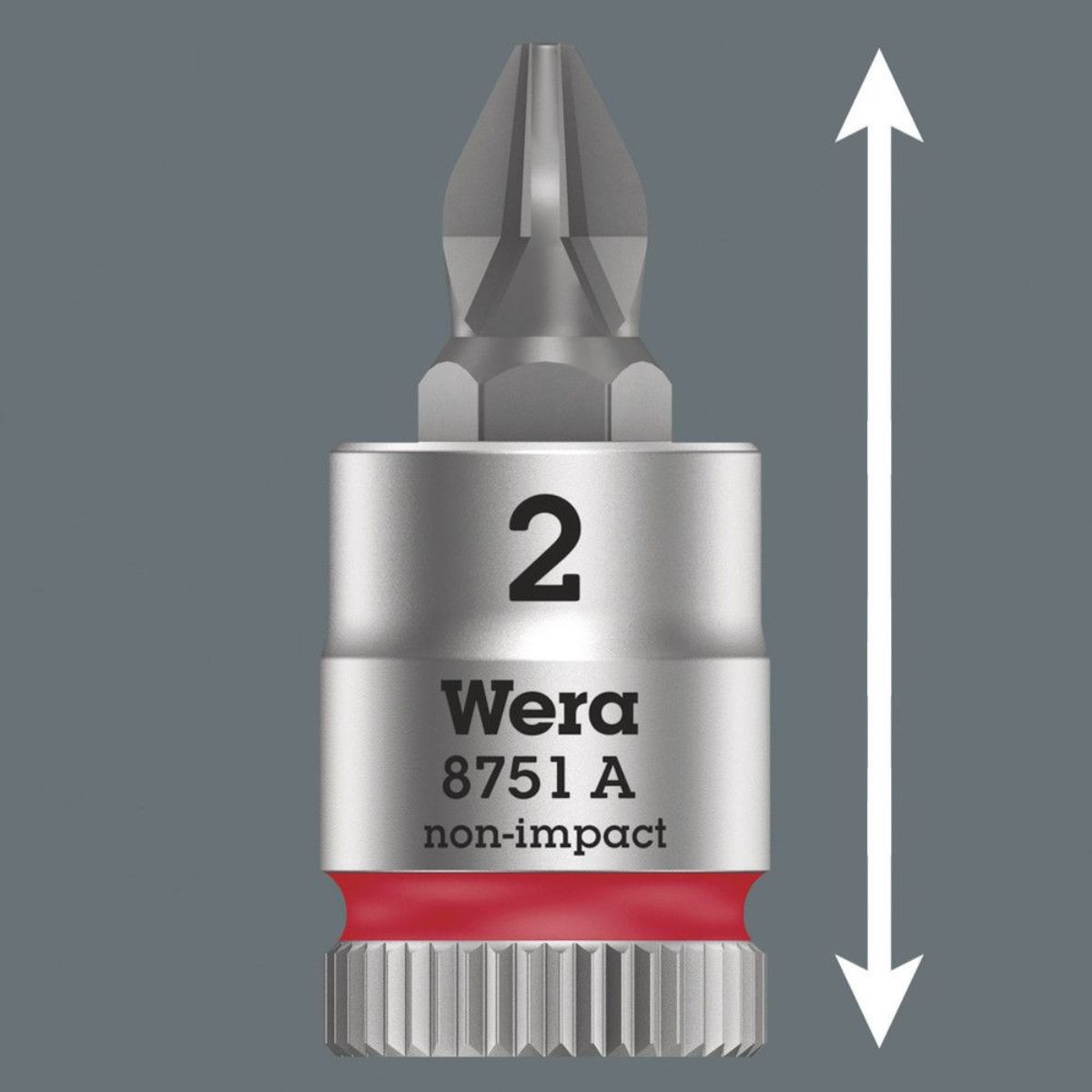 Wera 8751 A Phillips Zyklop Bitnuss mit 1/4"-Antrieb