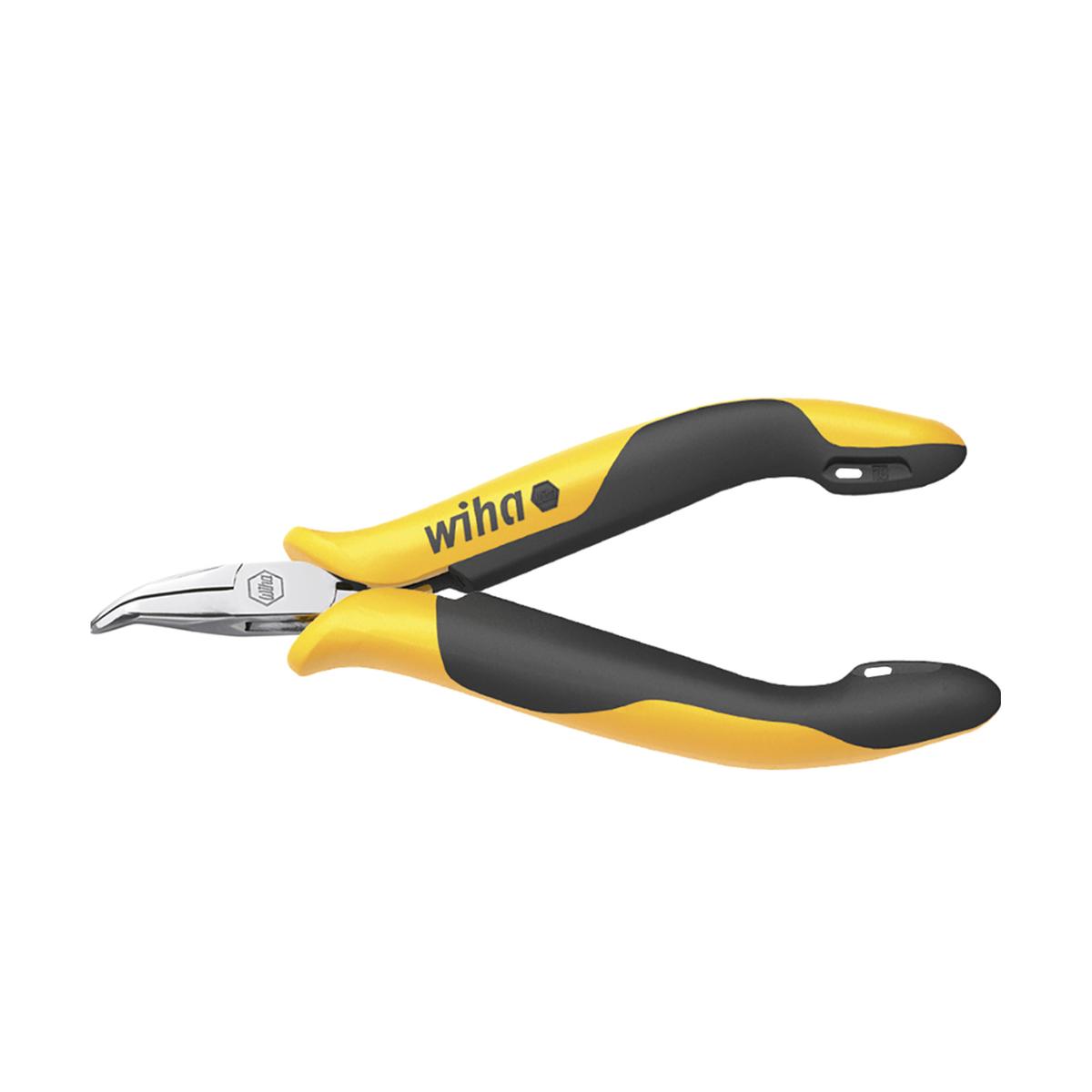 Wiha Flachrundzange Professional ESD gebogene Form, ca. 45°