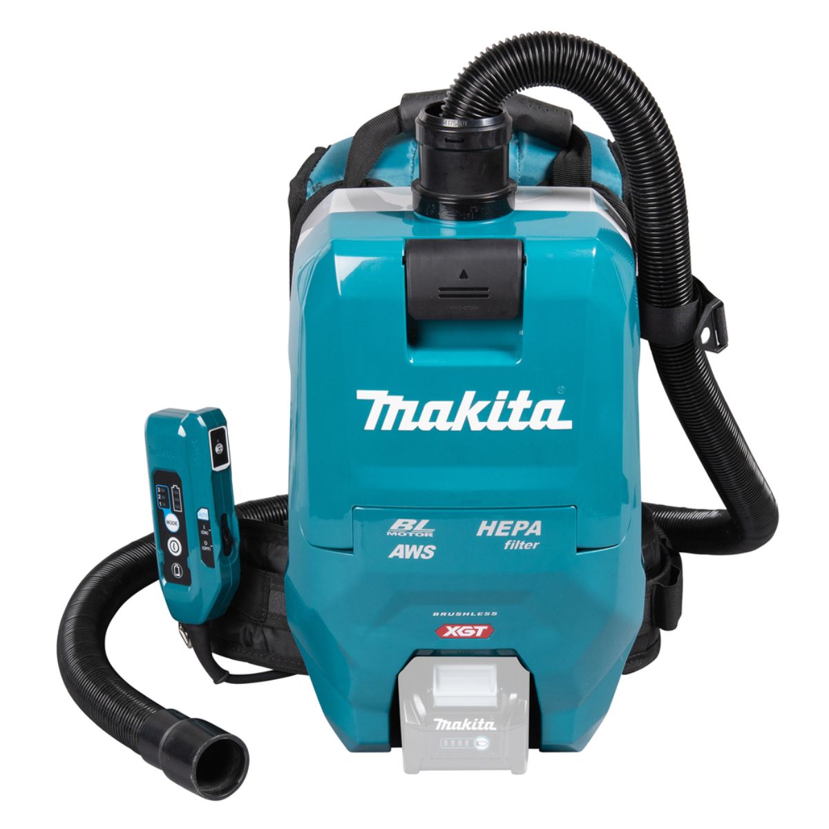 Makita Akku-Rucksackstaubsauger 40V max. mit AWS (ohne Akku, ohne Ladegerät) VC009GZ01