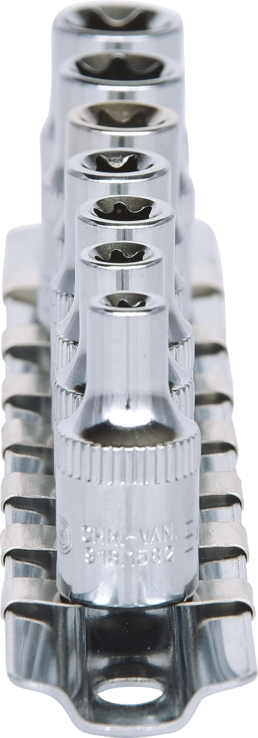 KS Tools 1/4" CHROMEplus Torx-E Stecknuss-Satz, 7-tlg