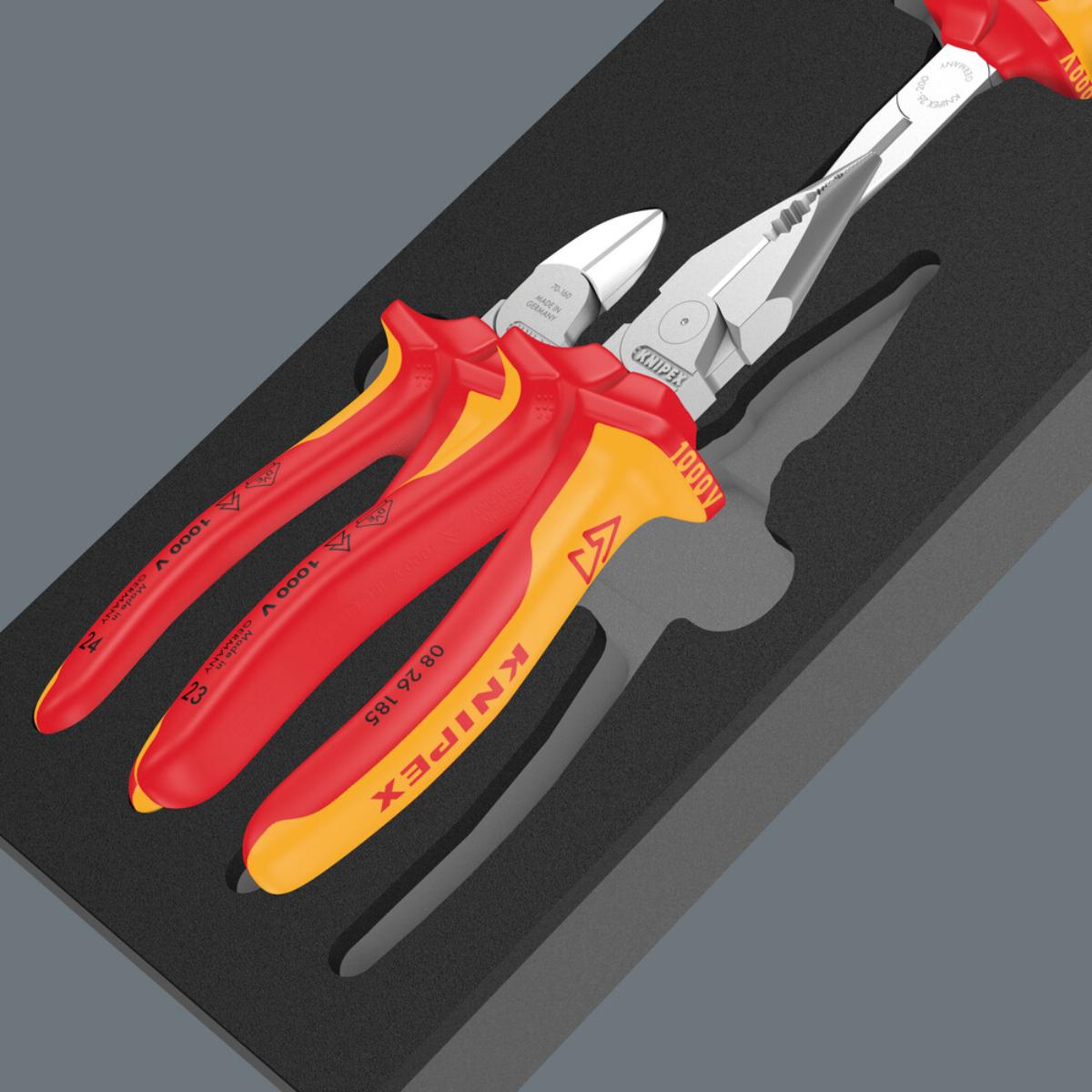 Wera 9784 Schaumstoffeinlage KNIPEX Zangen Set VDE 3-teilig