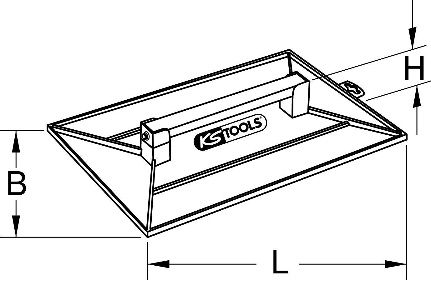 KS Tools Reibebrett, rechteckig