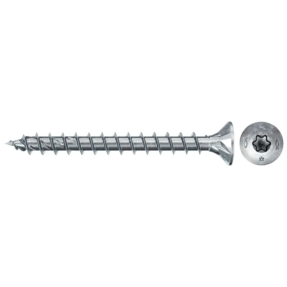 Fischer Spanplattenschraube 4,0x35 PowerFast FPF II CTF BC, Senkkopf, Innenstern TX, Vollgewinde