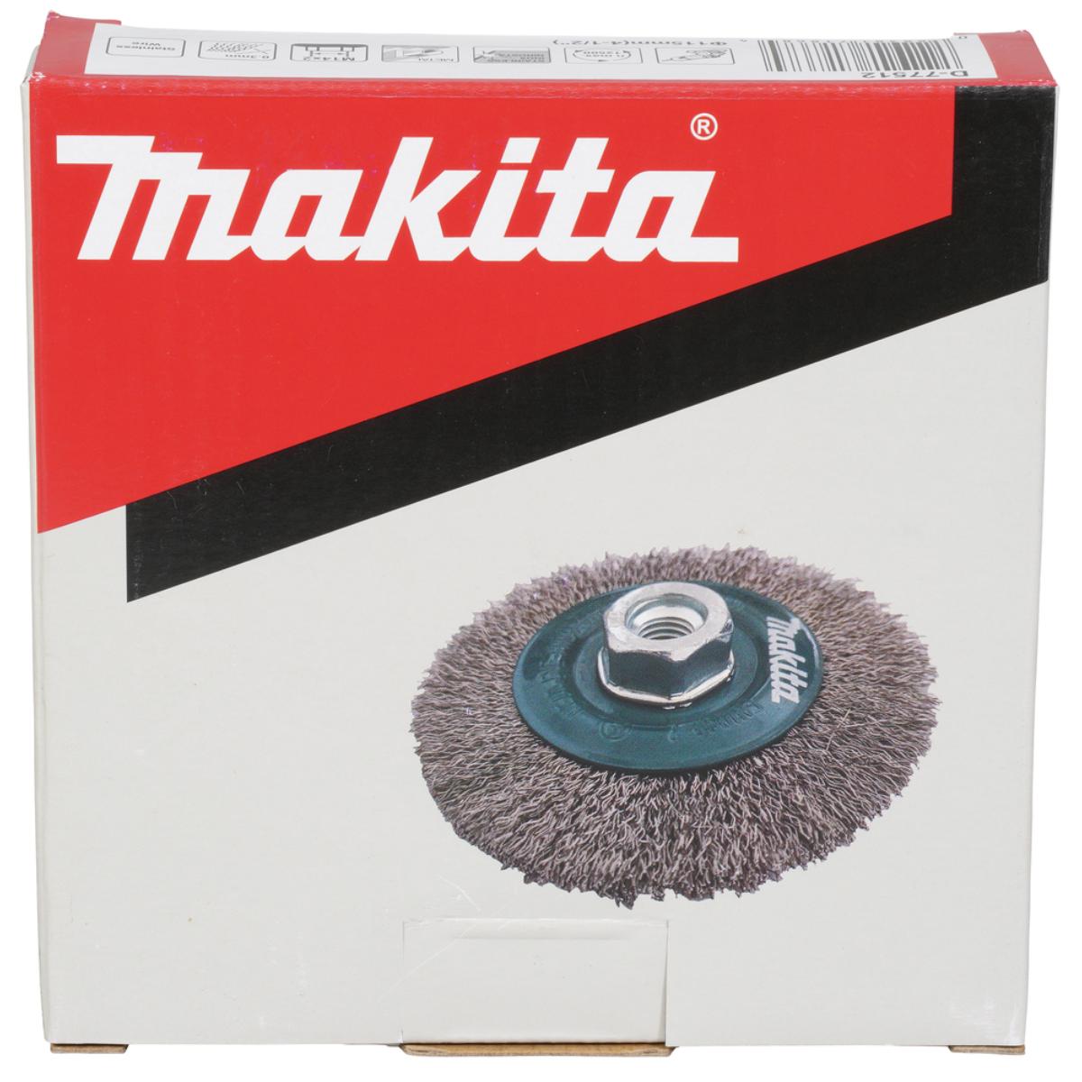 Makita Rundbürste 115mm gewellt INOX - D-77512