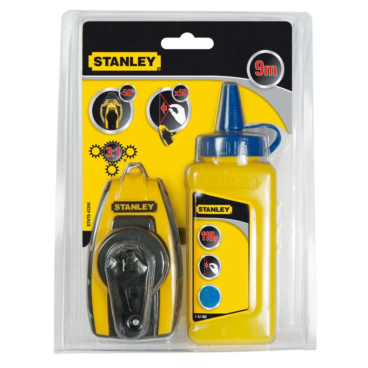 STANLEY Schlagschnur-Set 9m