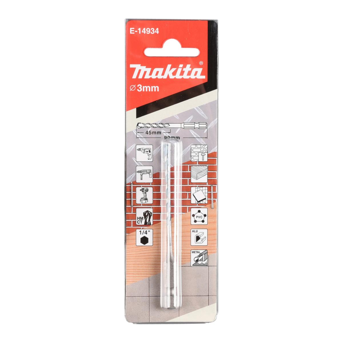 Makita TCT Multibohrer 1/4 Zoll Sechskantaufnahme